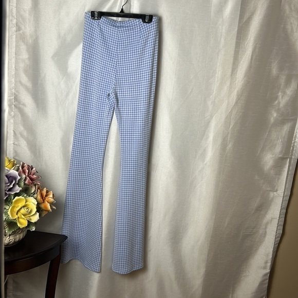 FASHION NOVA gingham high  rise,very flare bell bottom pants !Boho,gypsy,70s - Picture 2 of 11